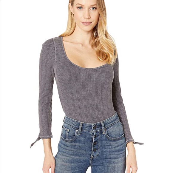 Free People Tops - SUPER SALE❗️FREE PEOPLE | DARK PURPLE BODYSUIT (NWT)